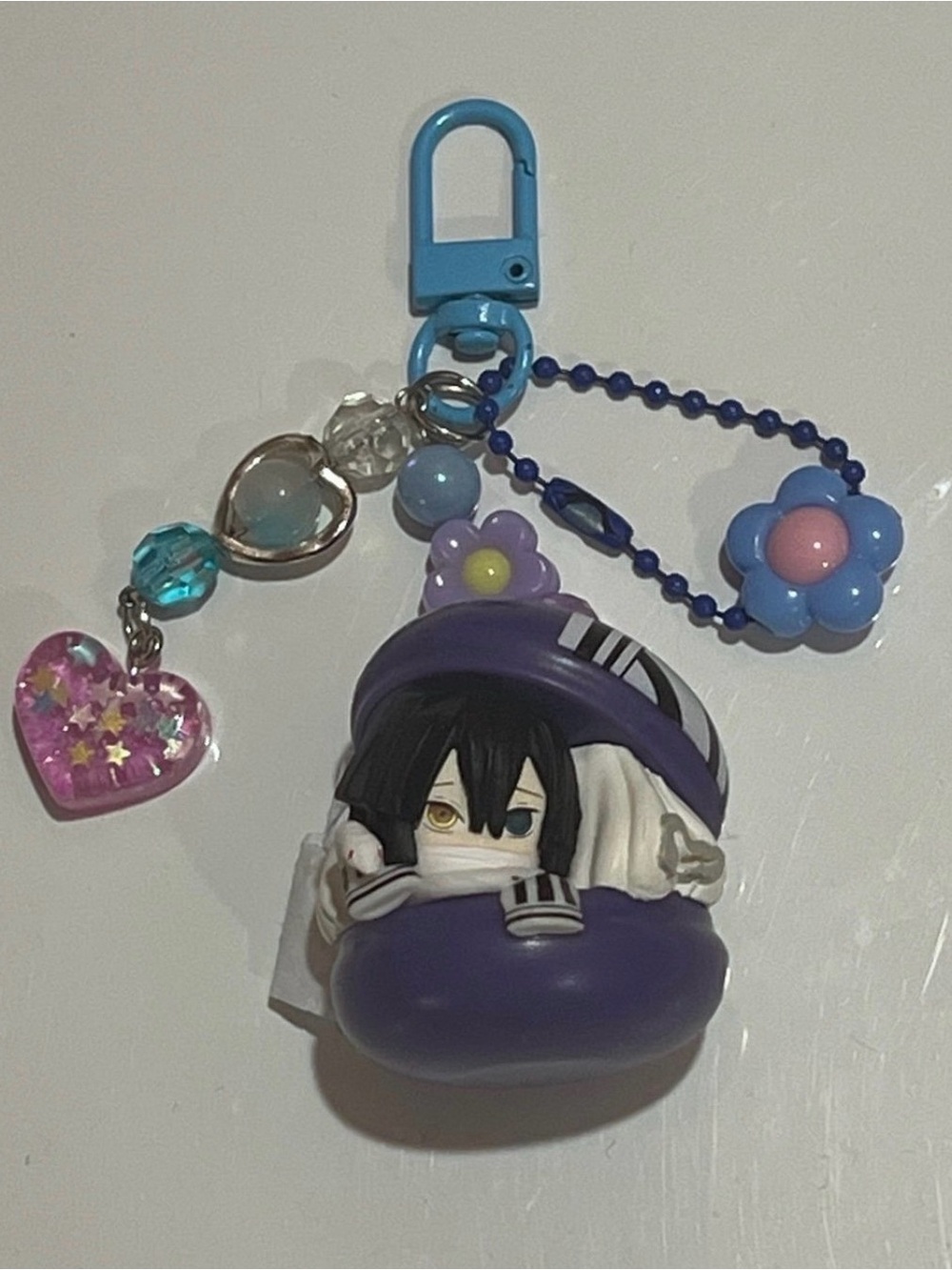 Demon Slayer Obanai Iguro Macaroon Handmade Keychain